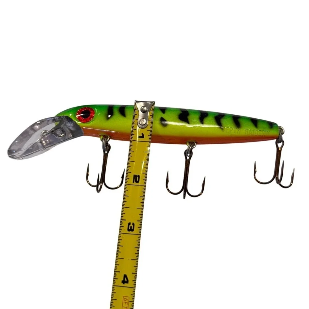 Joe Bucher Depth Raider 6 Inch Crankbait Firetiger Musky Pike Fishing Lure
